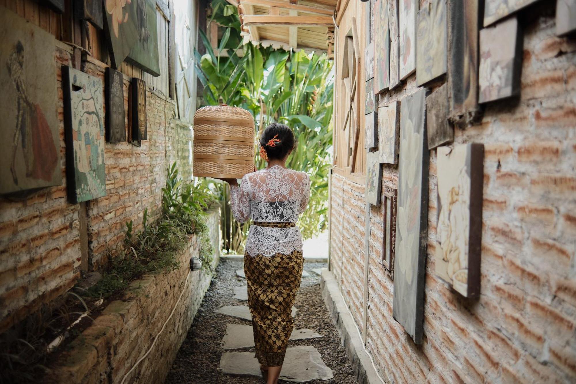 Joglo Organik Guesthouse Ubud Exterior foto
